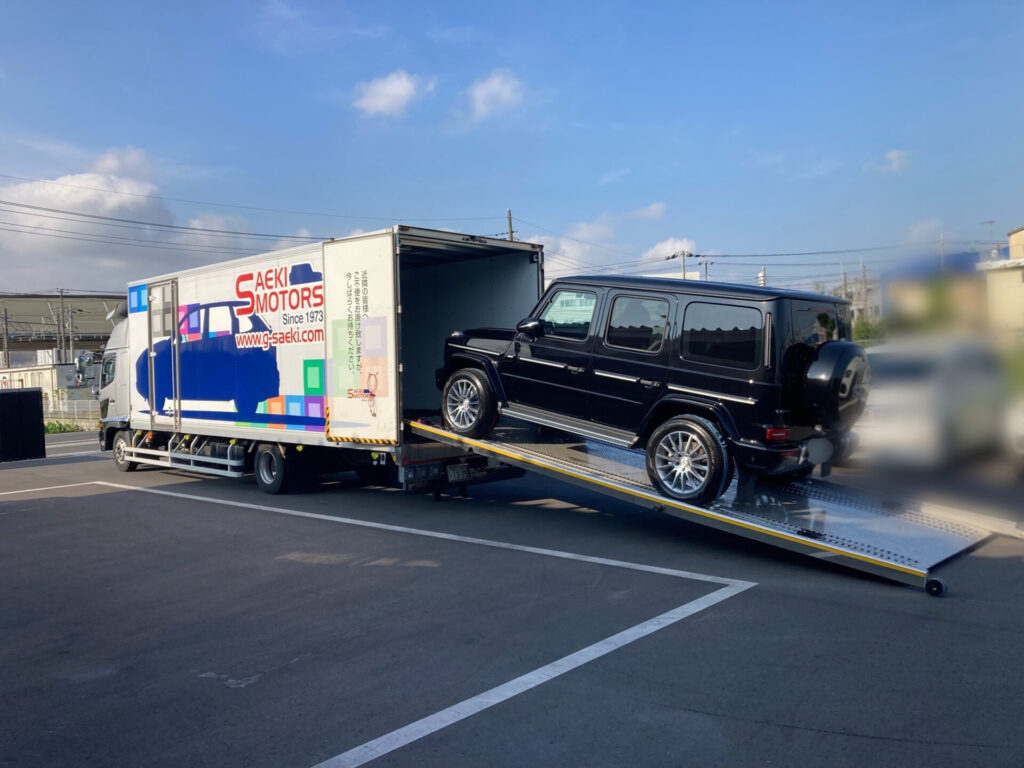 ベンツG400d北海道帯広市へ納車準備中