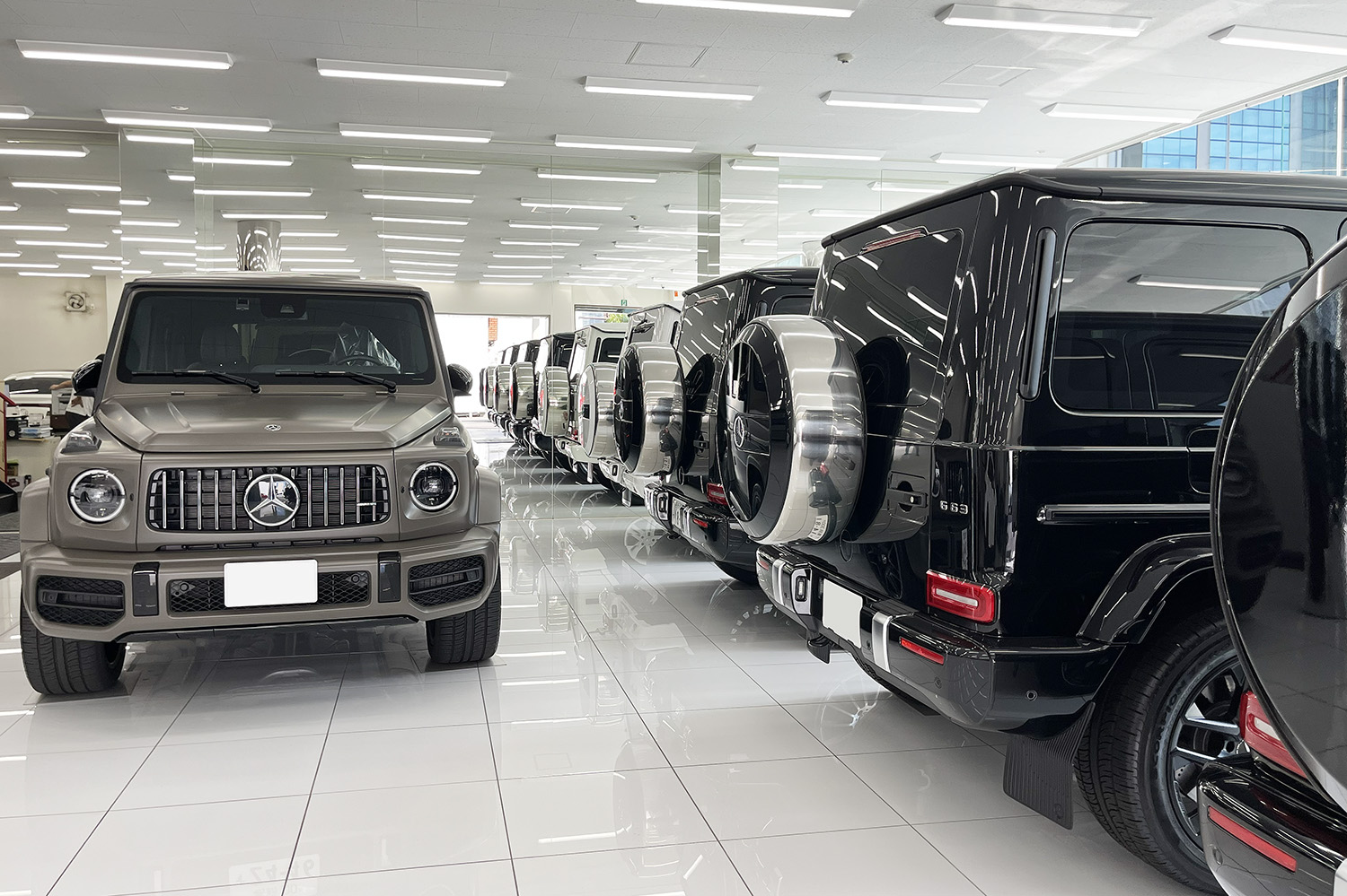 ベンツGクラス、AMG G63専門 サエキモータース本社ショールーム